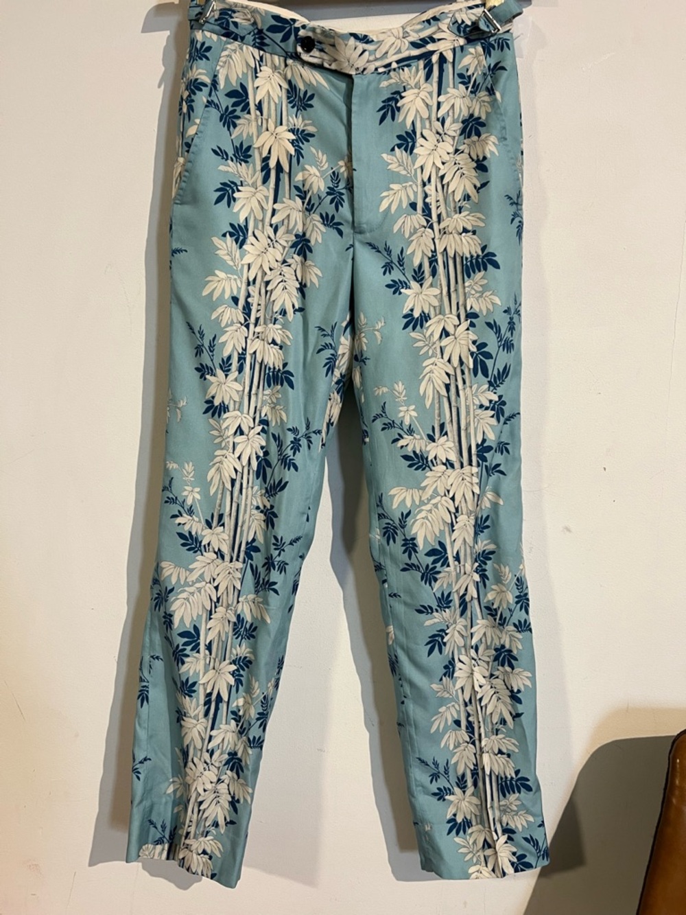 Bode blue floral pants